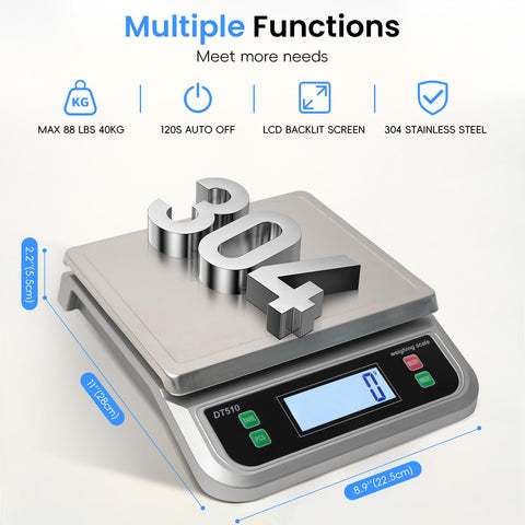LNXDMWMS tare and PCS function enables precise container removal and item counting.