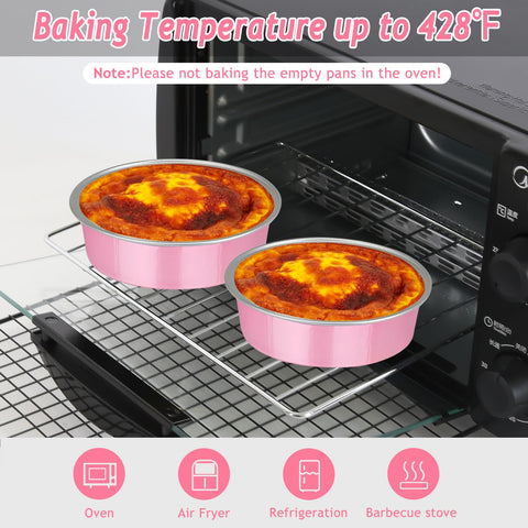 LNYZQUS clear dome lids snapping tightly to keep desserts fresh