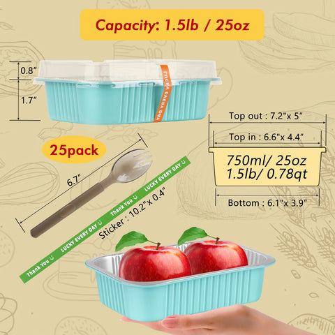 LNYZQUS heavy-duty aluminum foil pan for rigid, reusable use