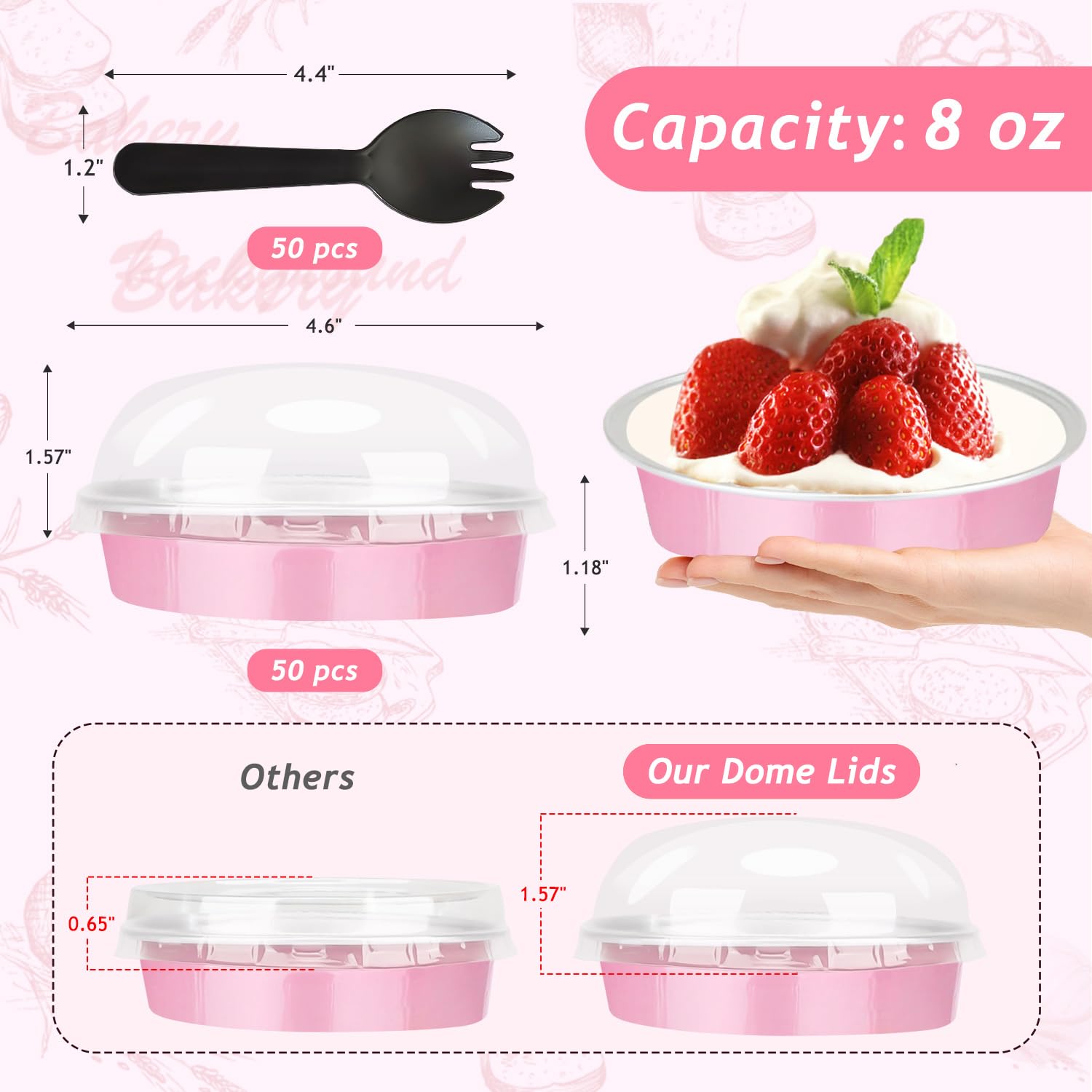 LNYZQUS premium aluminum foil pans safe for oven grill and fridge