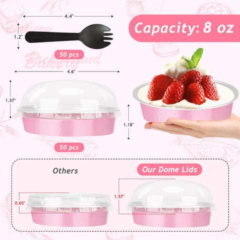 LNYZQUS premium aluminum foil pans safe for oven grill and fridge