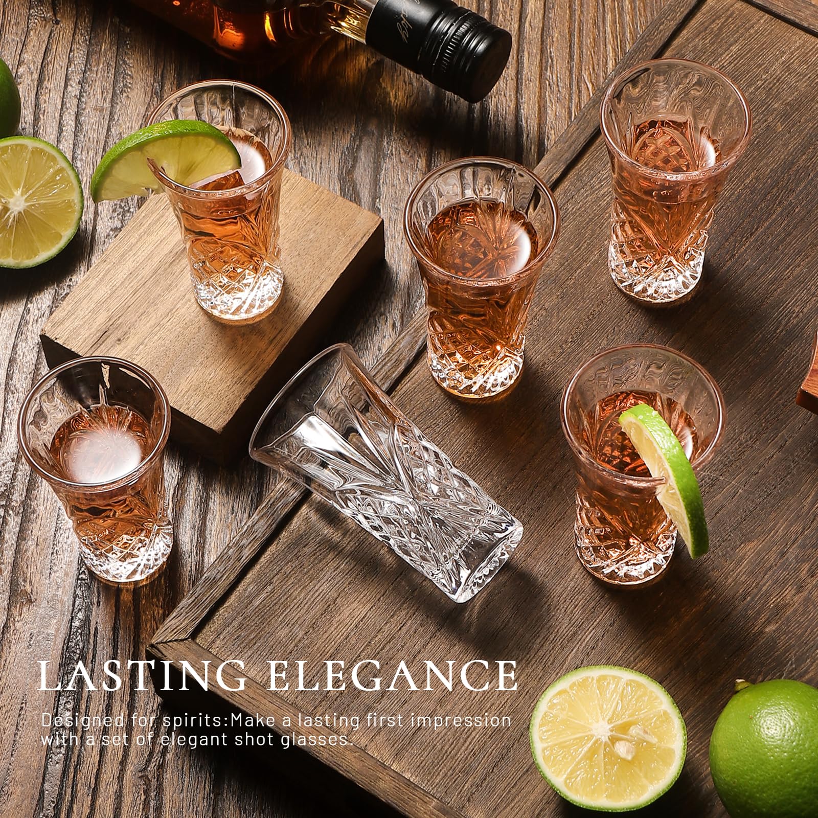 LOBUBT bar-friendly shot glasses suit hotels and venues for consistent service