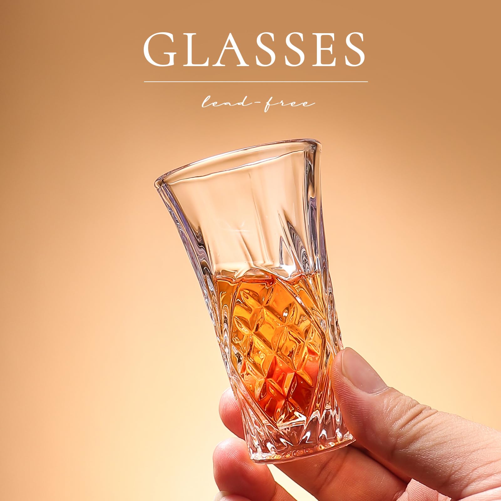 LOBUBT heavy-base shot glasses provide stable pours for lively gatherings