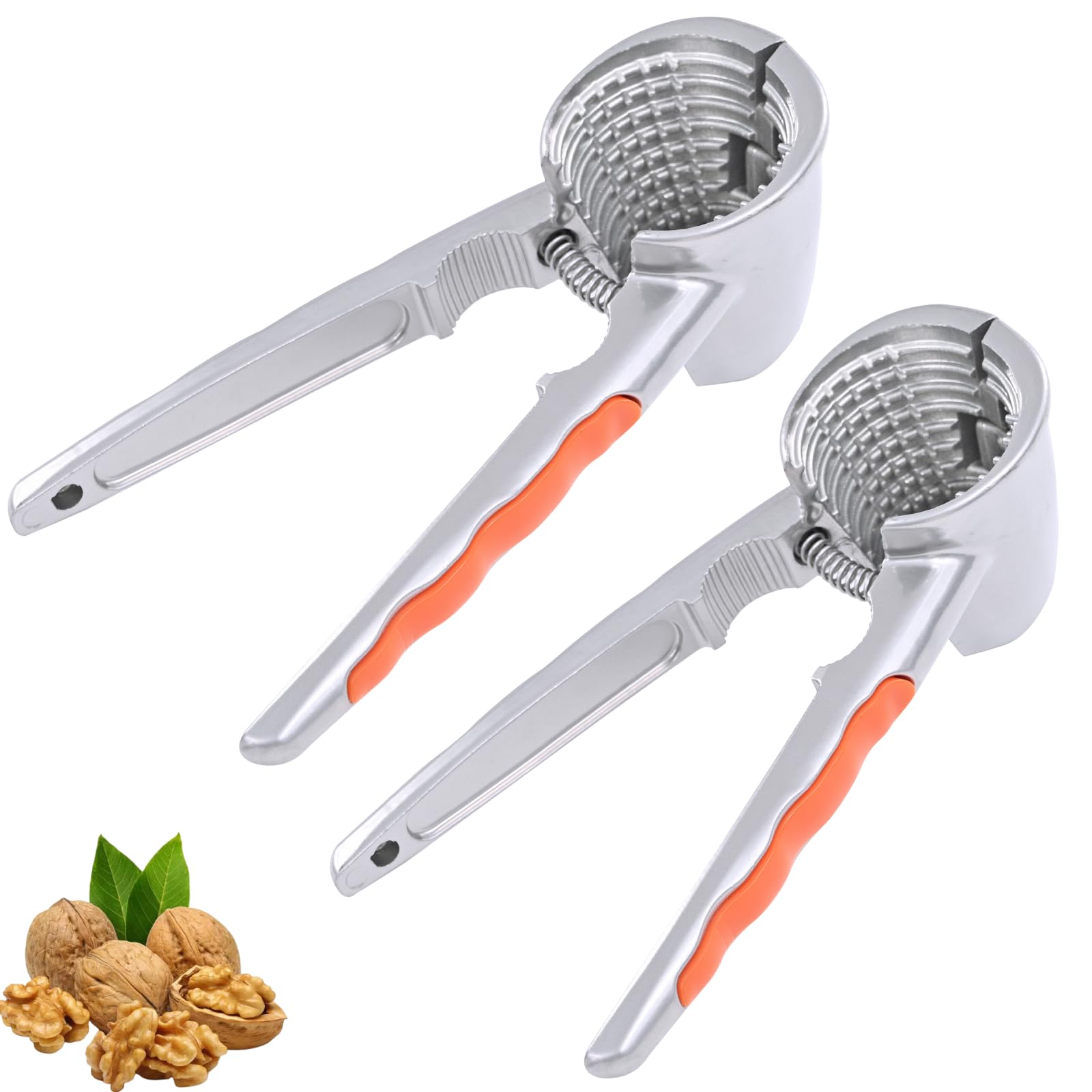 LOCEAST nut cracker two piece set with funnel design for secure cracking