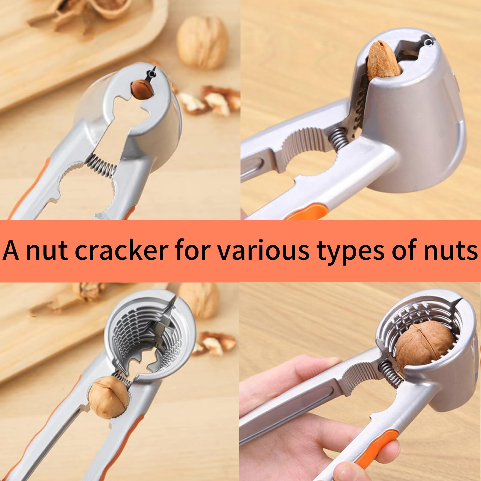 LOCEAST two pack nut crackers for versatile kitchen tasks