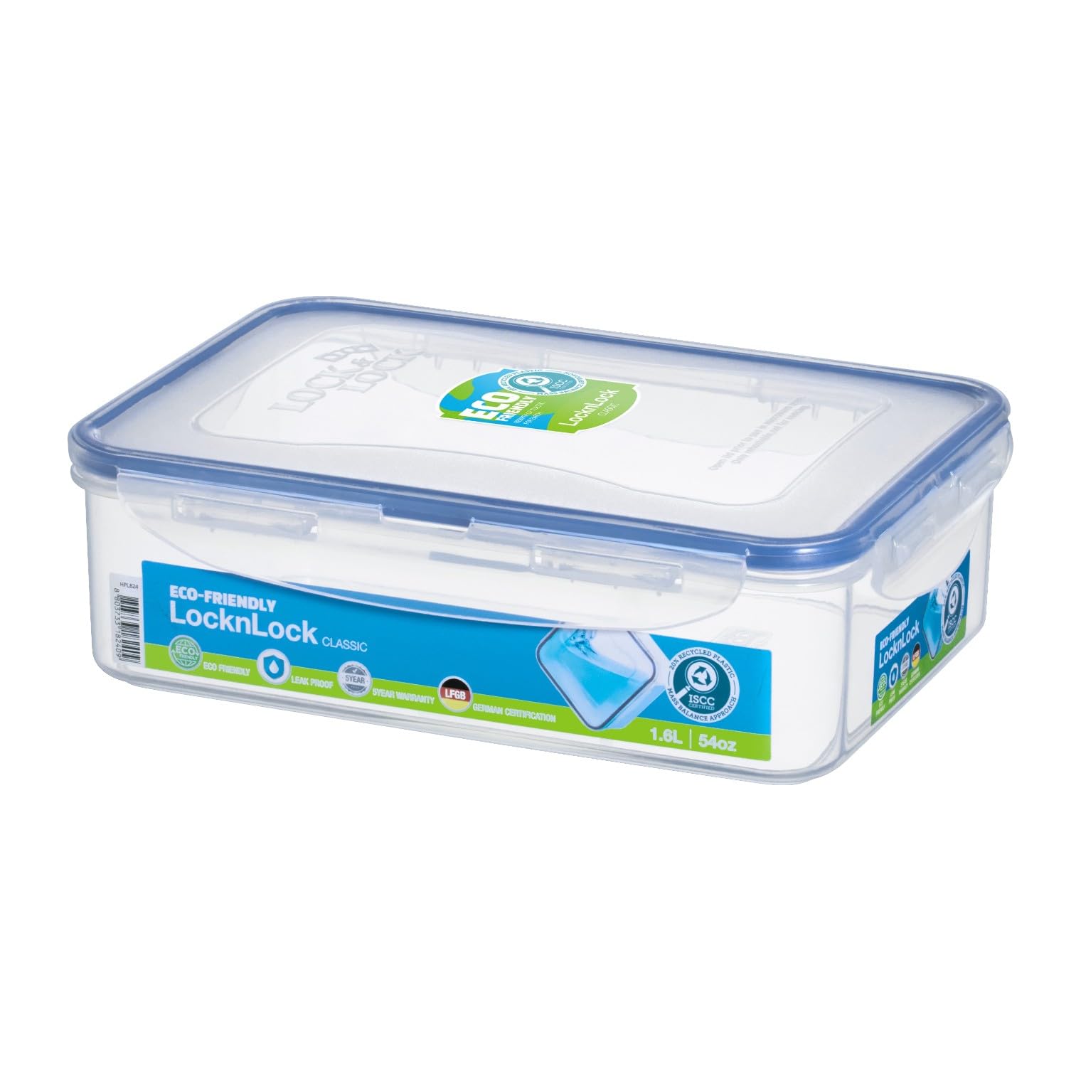 LocknLock 54-ounce rectangular container for bulk storage and organized cupboards.