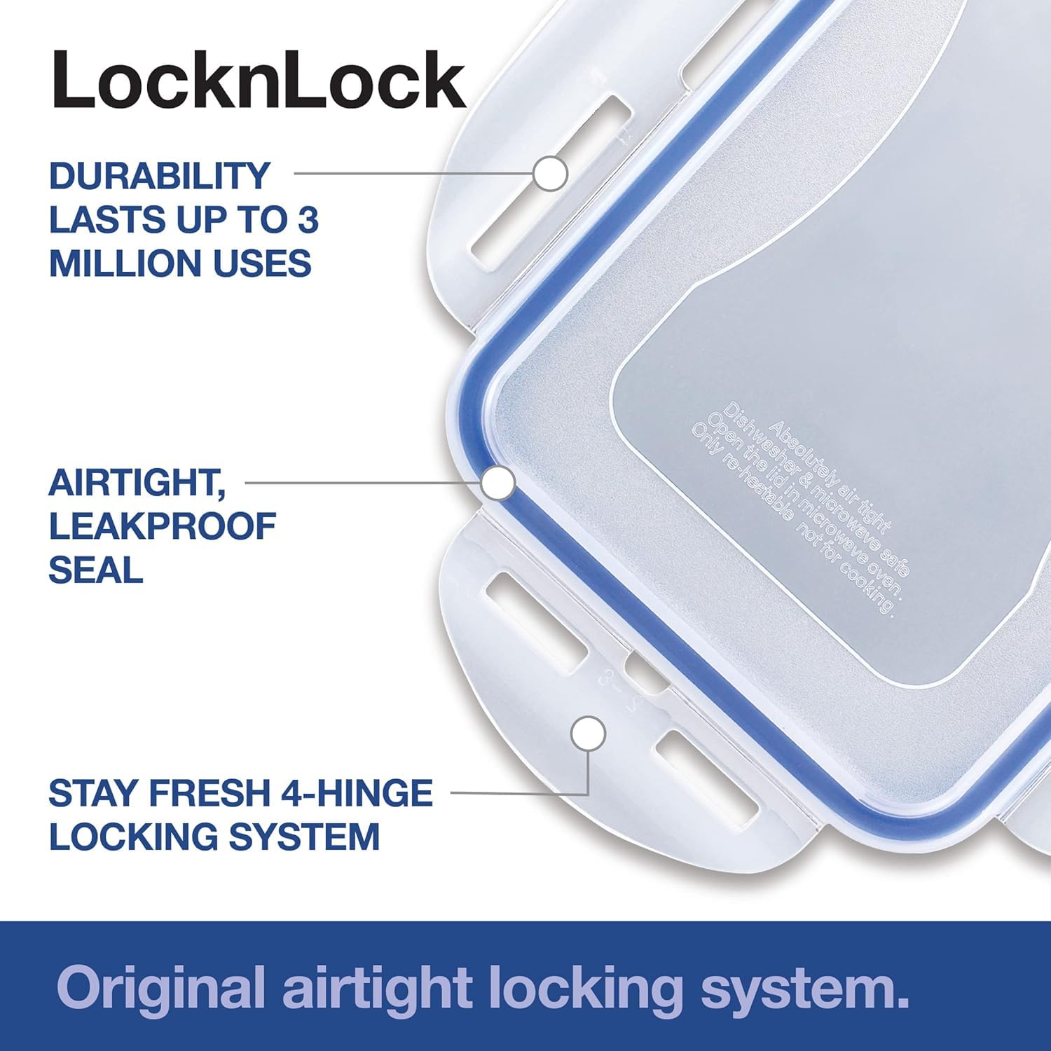 LocknLock dishwasher-safe for easy cleanup after meals.