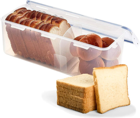 LocknLock Easy Essentials bread box preserves bread freshness with airtight seal.