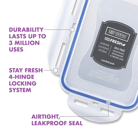 LocknLock Easy Essentials microwave-safe symbol for convenient reheating