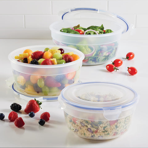 LocknLock Easy Essentials lid closeup highlighting airtight seal for freshness