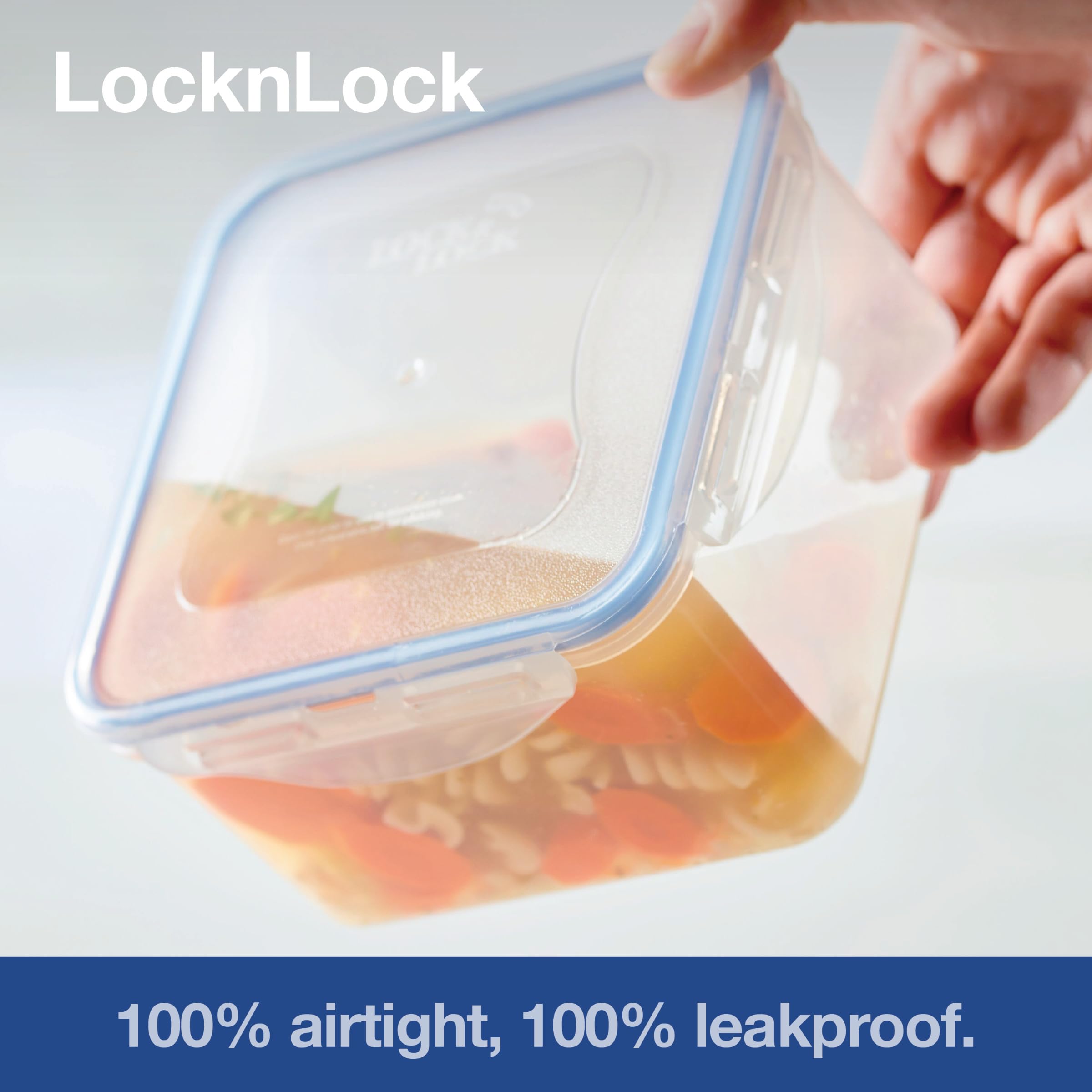 LocknLock 25oz containers with visible contents for quick ingredient checks.