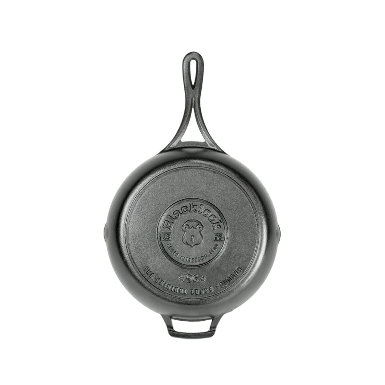 Lodge Blacklock triple-seasoned surface promotes natural nonstick and easy cleanup.