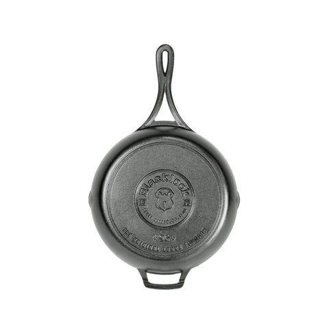 Lodge Blacklock triple-seasoned surface promotes natural nonstick and easy cleanup.