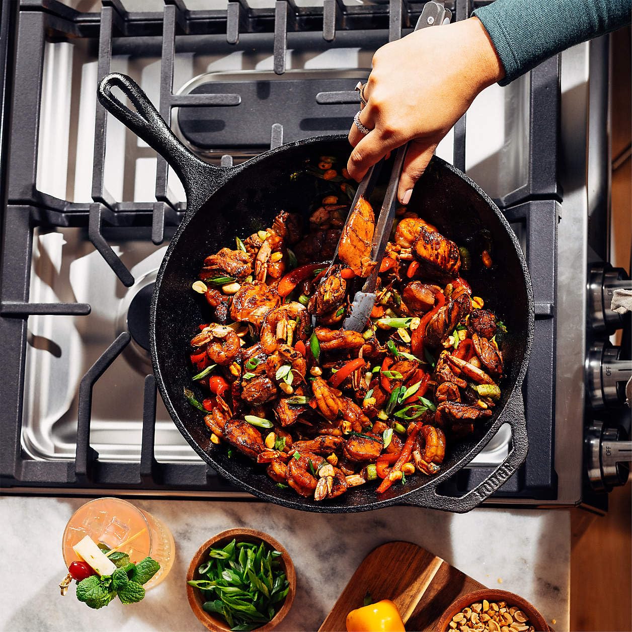 Lodge Chef Collection 12.5 inch wok cast-iron care and seasoning