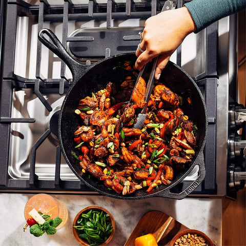 Lodge Chef Collection 12.5 inch wok cast-iron care and seasoning
