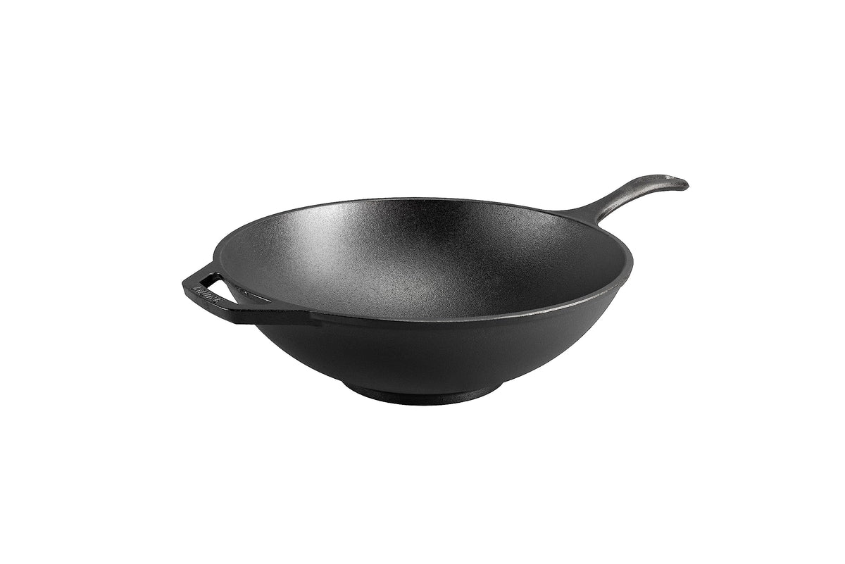 Lodge Chef Collection 12.5 inch wok top view ready for searing and even heat