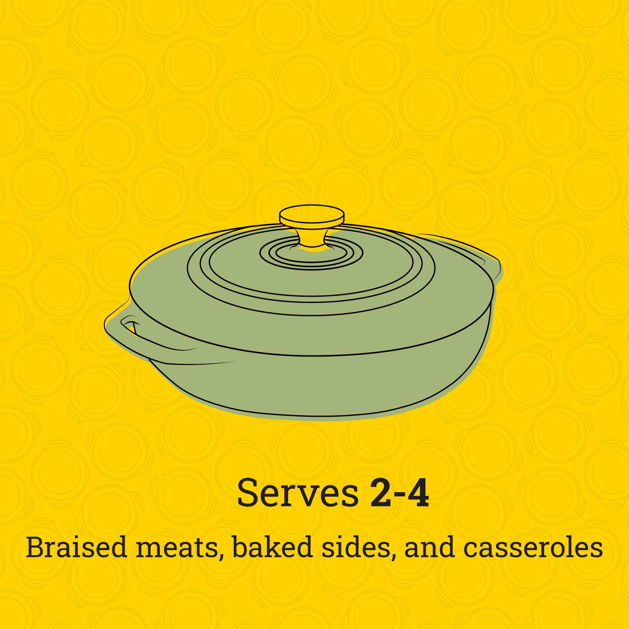 Desert Sage casserole supports marinating and refrigerating in a single dish.