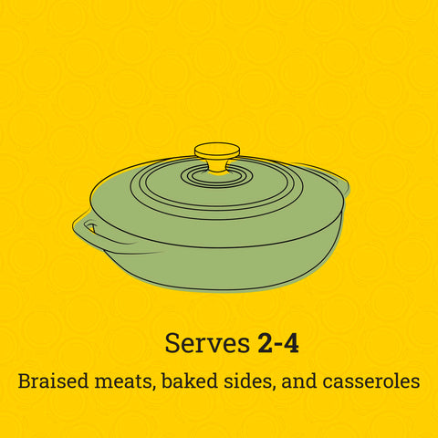 Desert Sage casserole supports marinating and refrigerating in a single dish.