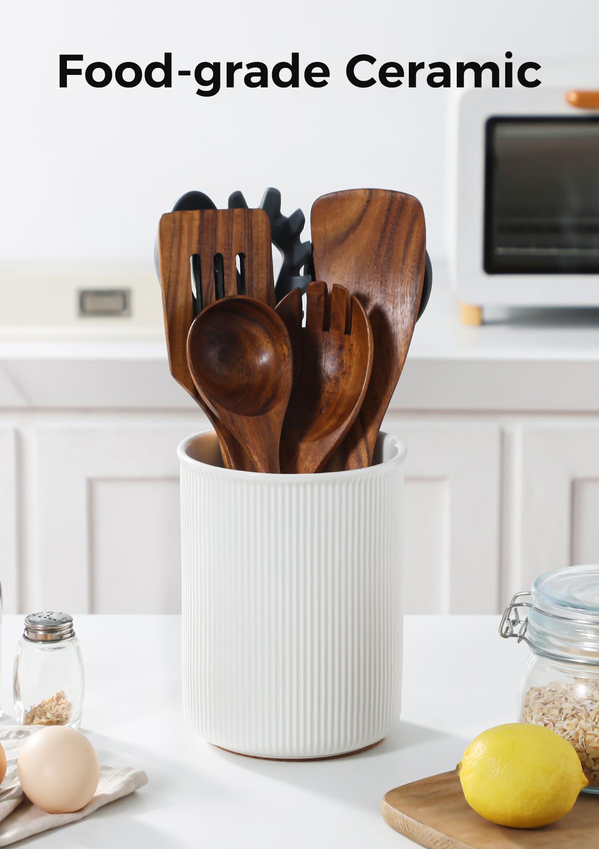 LoeJan multi-functional ceramic holder doubles as a vase or coffee pod display.