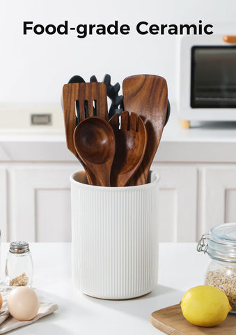 LoeJan multi-functional ceramic holder doubles as a vase or coffee pod display.