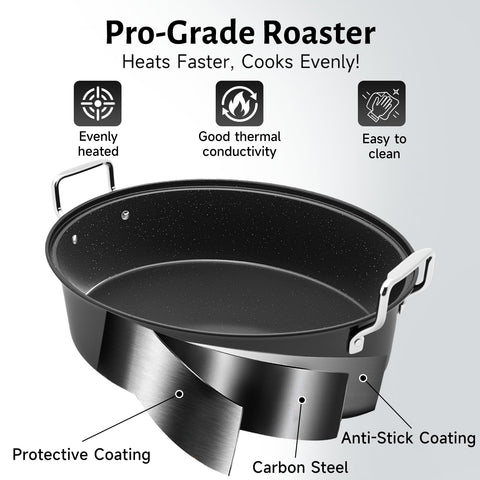LOEUO 32L versatile pan suitable for holidays and gatherings.