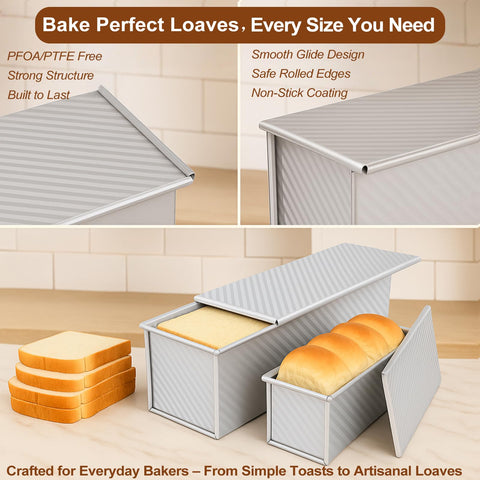Logario loaf pan durable steel enables even heating
