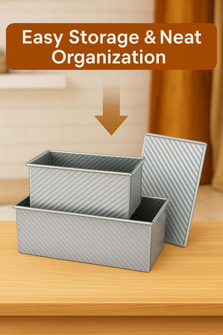 Logario loaf pan nonstick interior releases bread cleanly