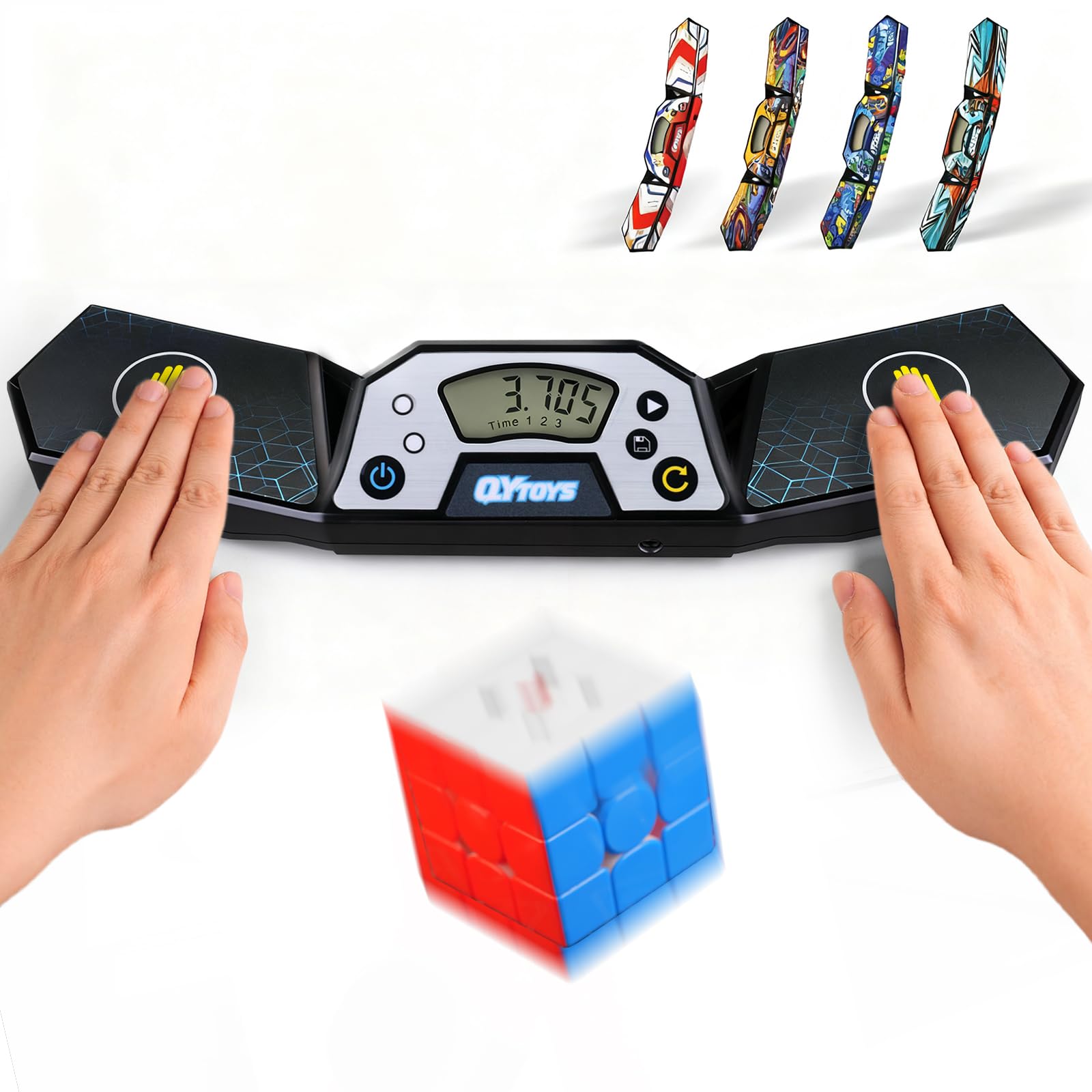 LogicTwist timer front view for precise cubing practice