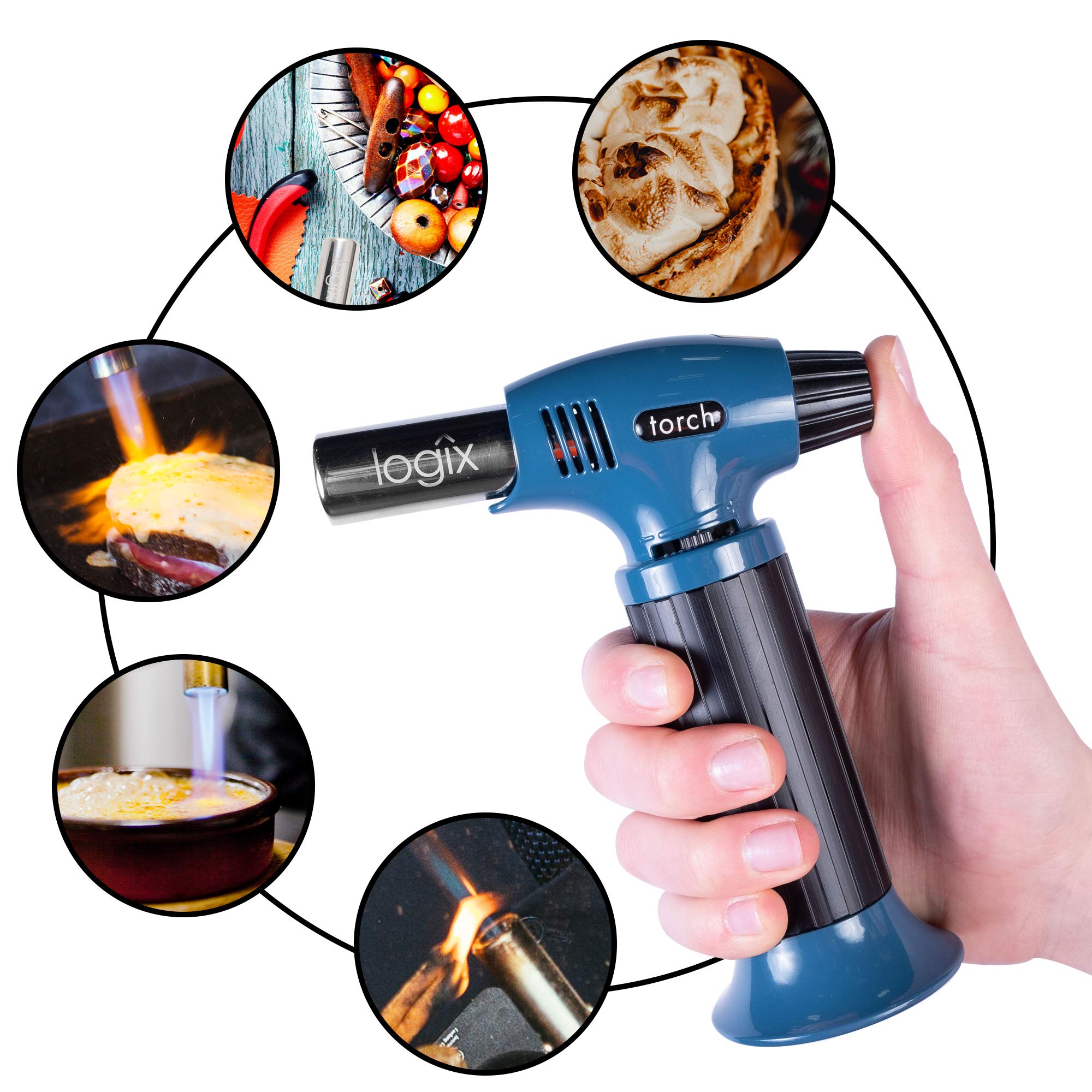 Logix 20910 precise flame control for caramelizing and searing with accuracy.