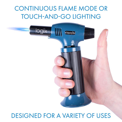 Logix 20910 safety lock helps prevent accidental ignition during prep.
