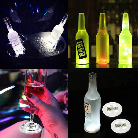 LOGUIDE glow coaster enhances bar decor with bright, safe illumination.