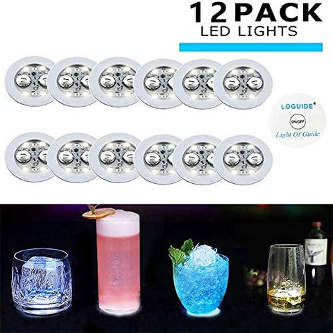 LOGUIDE LED coasters stay flat and stable under drinks.