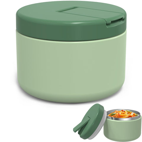 LOHASOK 12oz kids soup thermo with buckle lid keeps meals secure on the go.