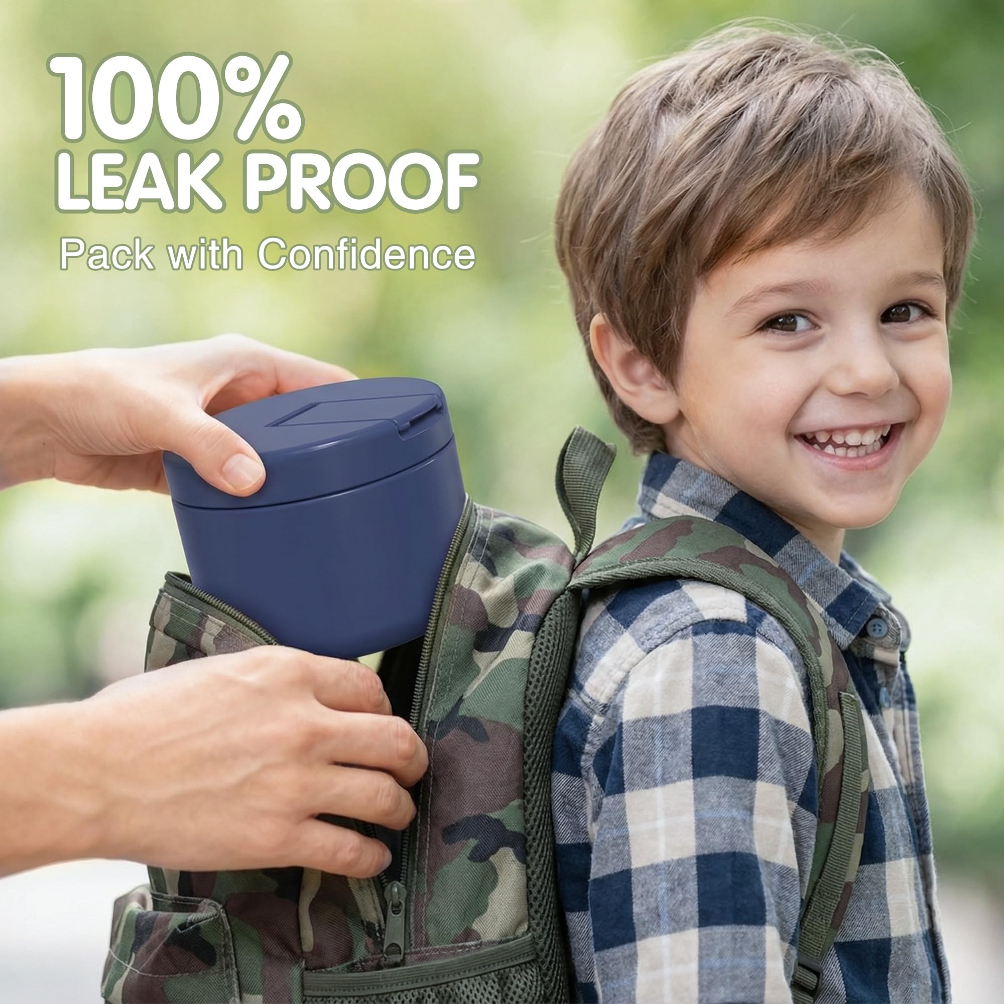LOHASOK 12oz Kids Soup Thermo leak proof seal prevents spills