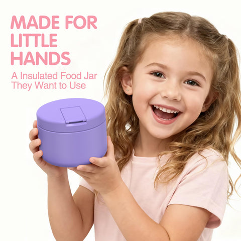LOHASOK 12oz thermo easy-flip lid for quick access by kids