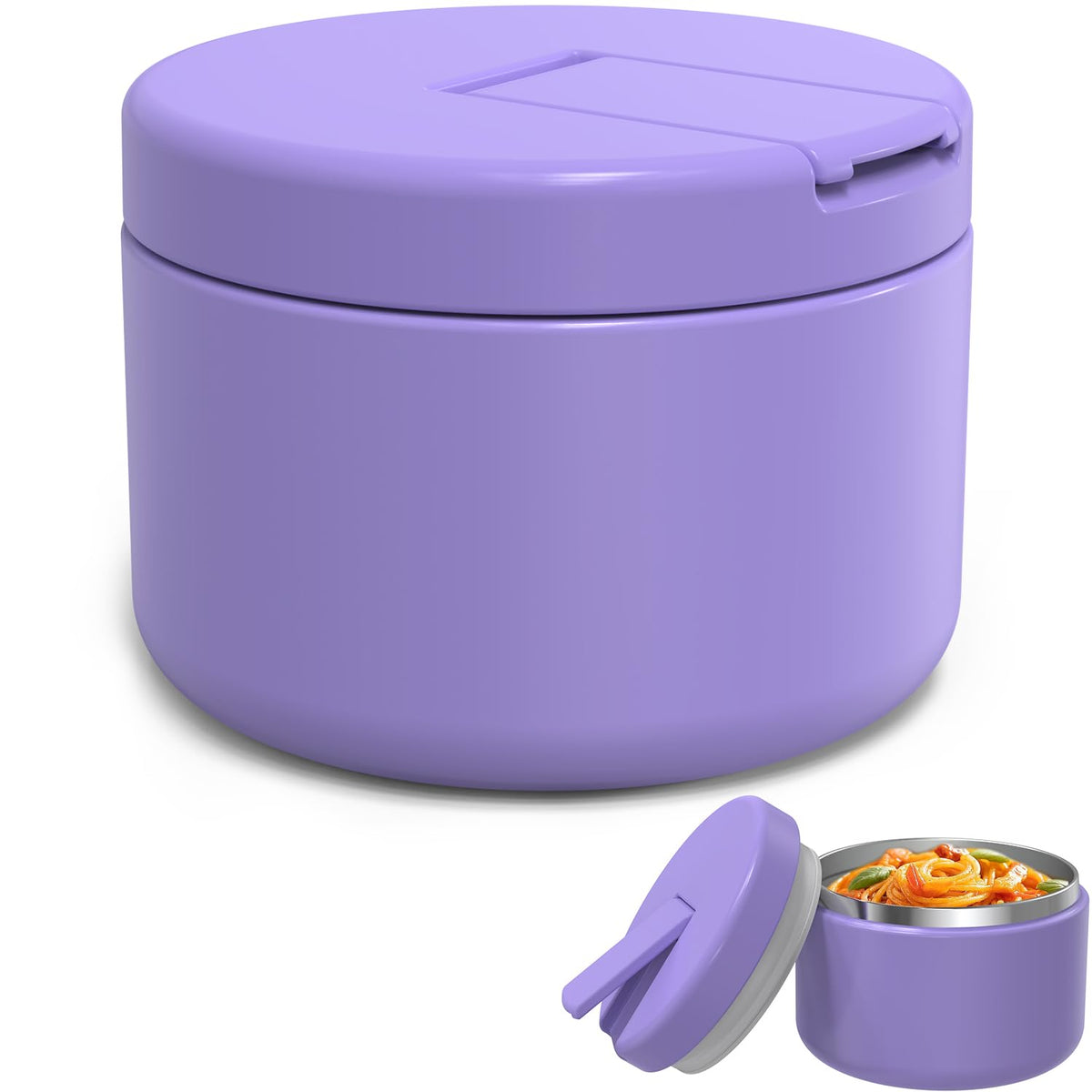 LOHASOK 12oz thermo with wide-mouth lid open for easy filling