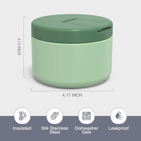 LOHASOK backpack-friendly lunch jar ideal for school and trips.
