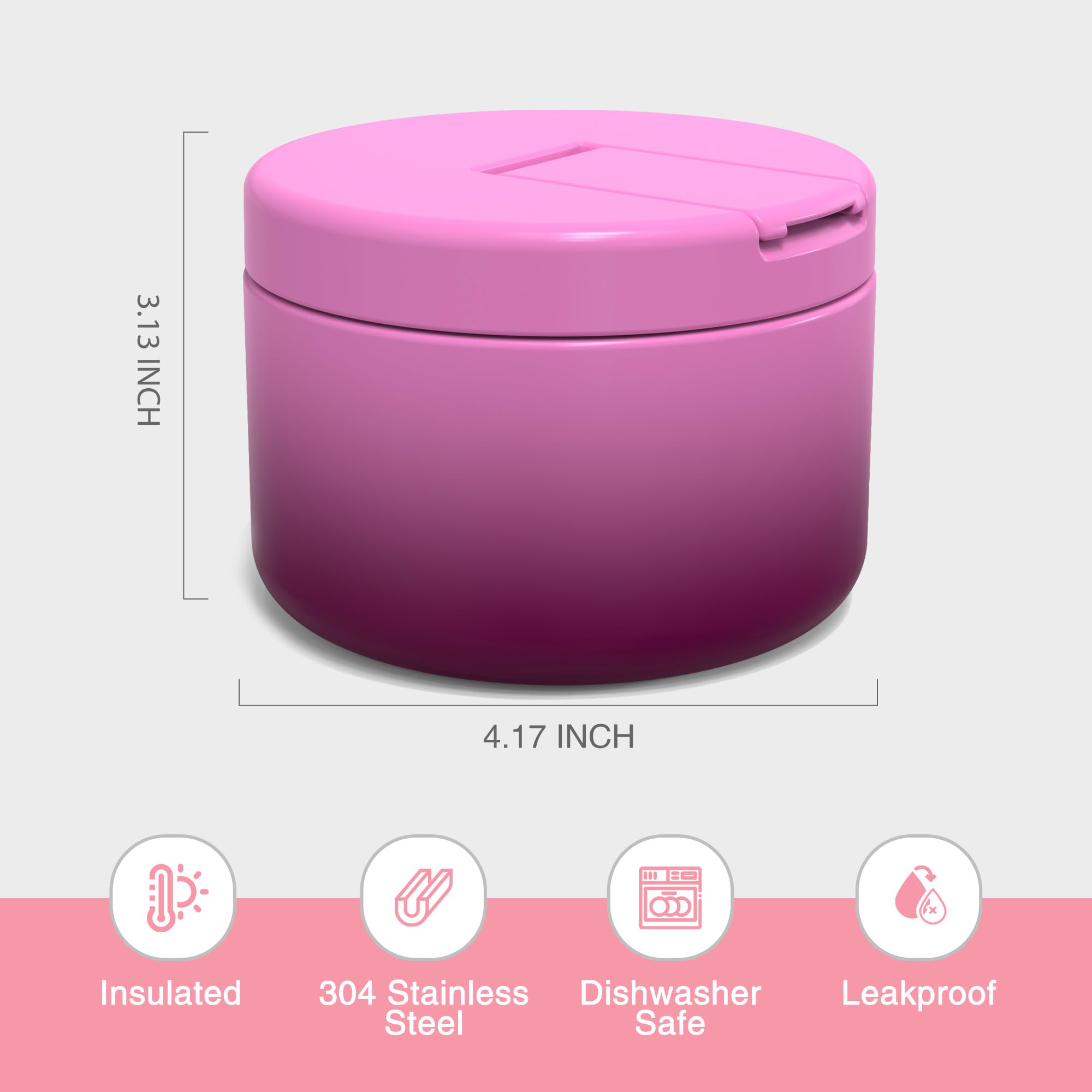 LOHASOK compact design fits lunch boxes and backpacks.