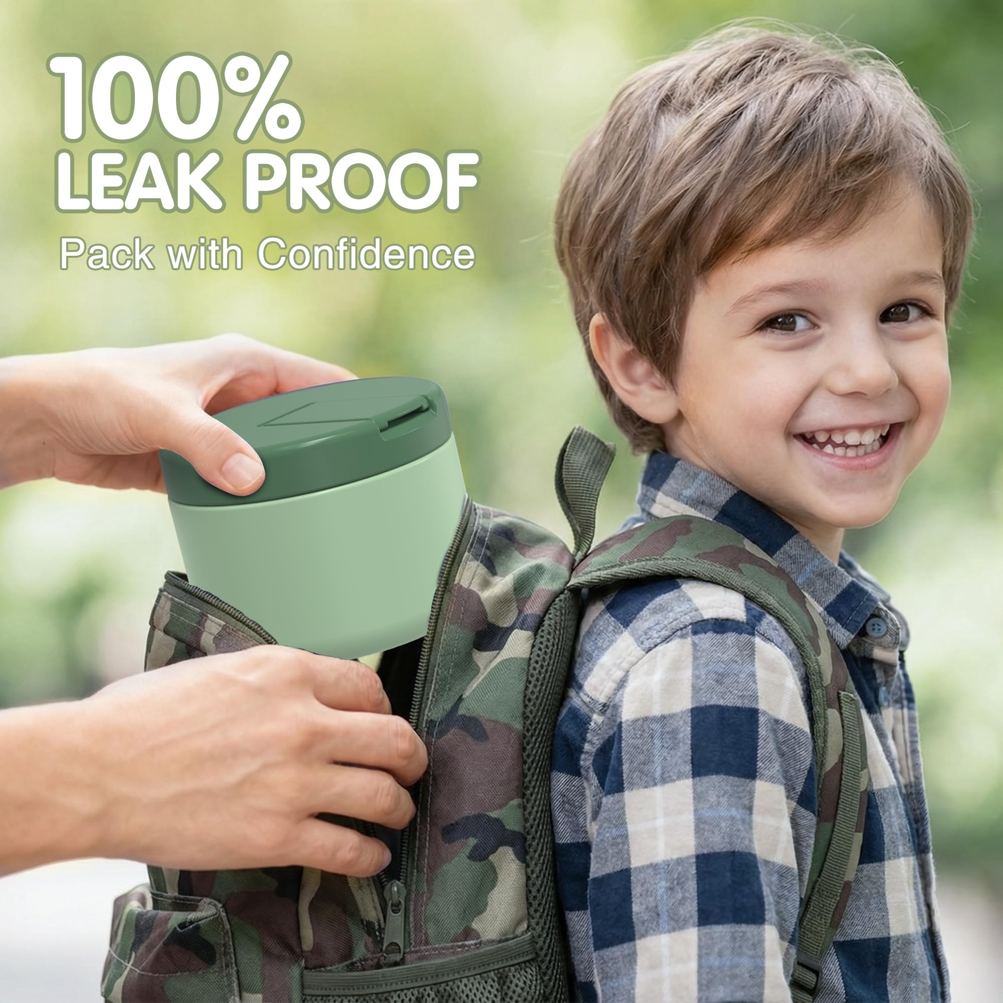LOHASOK leak-proof seal prevents spills during backpacks and travel.