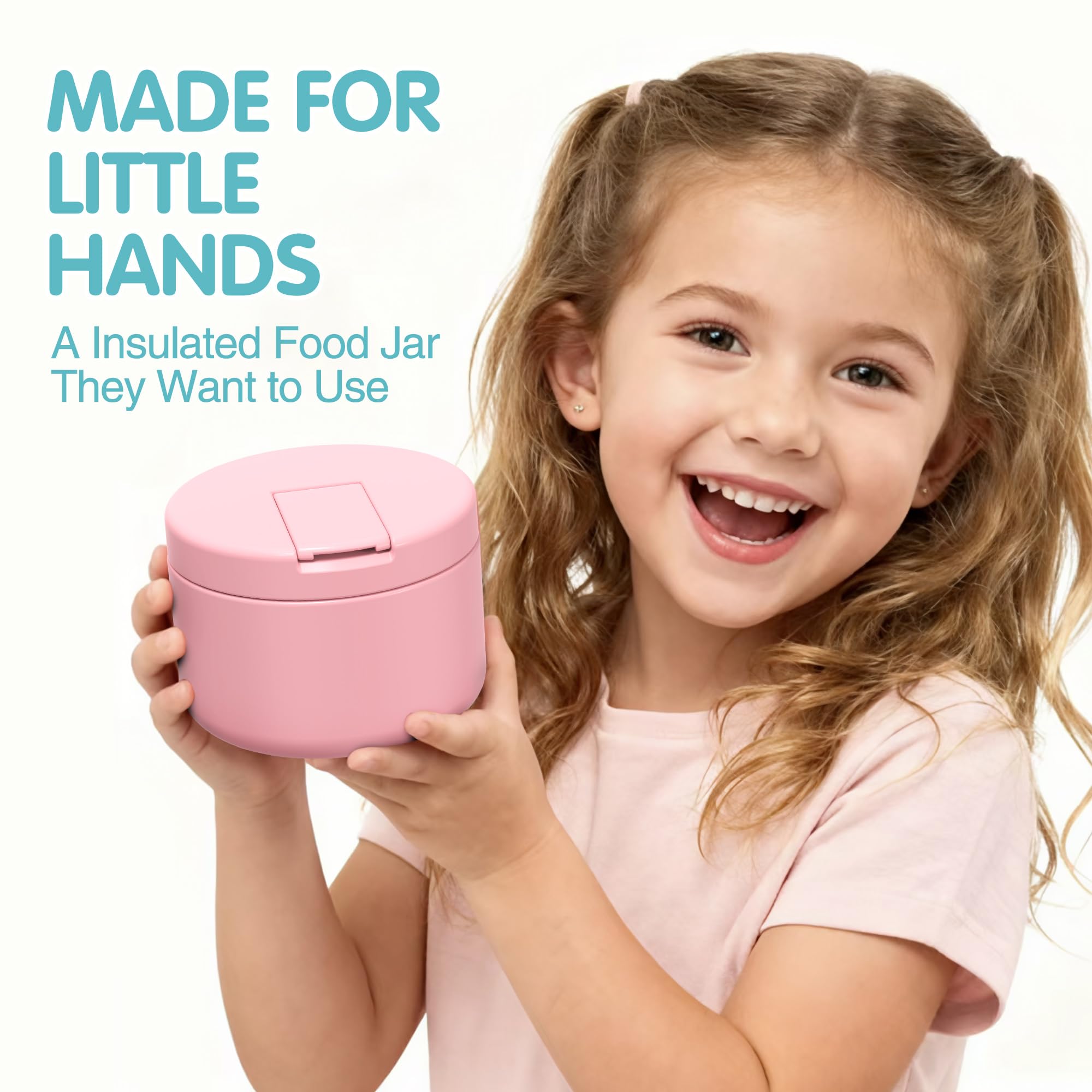 LOHASOK wide-mouth design for easy filling and snacks at school.