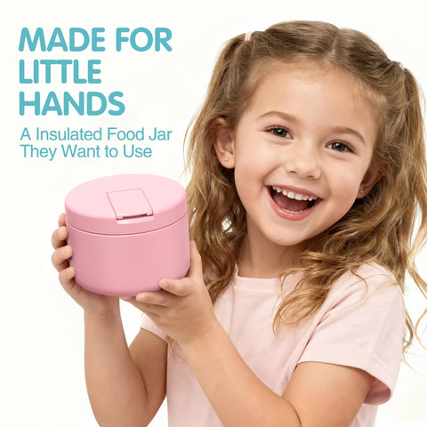 LOHASOK wide-mouth design for easy filling and snacks at school.