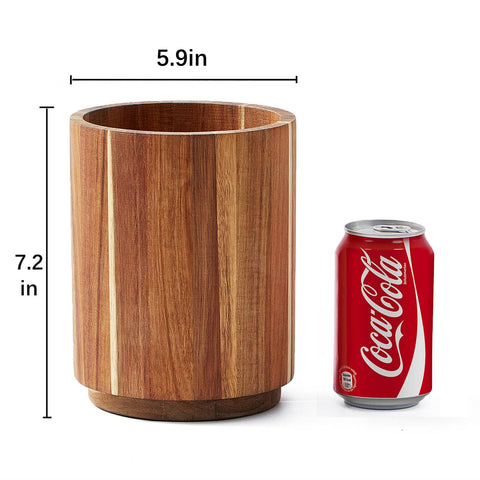 Rustic decor plus practical storage for your counter