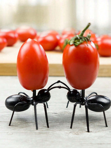 Loizziuy ant-shaped picks are reusable and washable, supporting sustainable food decoration.