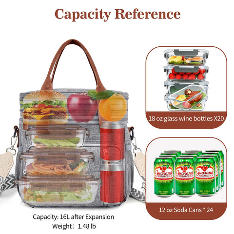 LOKASS lunch bag interior is leak-proof and easy to wipe clean for daily use.