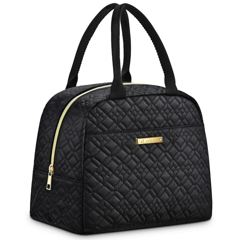 LOKASS lunch bag with black embroidery for stylish work meals