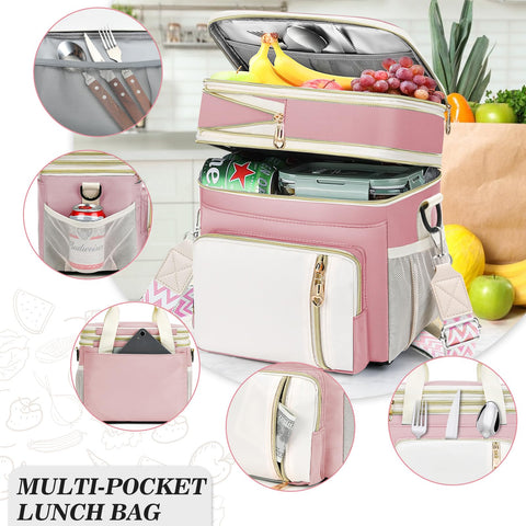 LOKASS insulated interior with leakproof lining keeps meals fresh longer