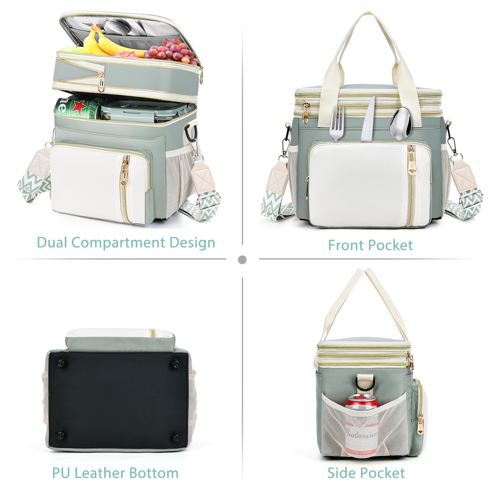 LOKASS versatile lunch bag works for work, picnics, or travel