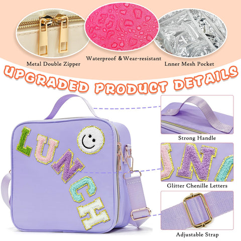 LOKFAR lunch bag embroidery patches, secure patches stay in place during trips.
