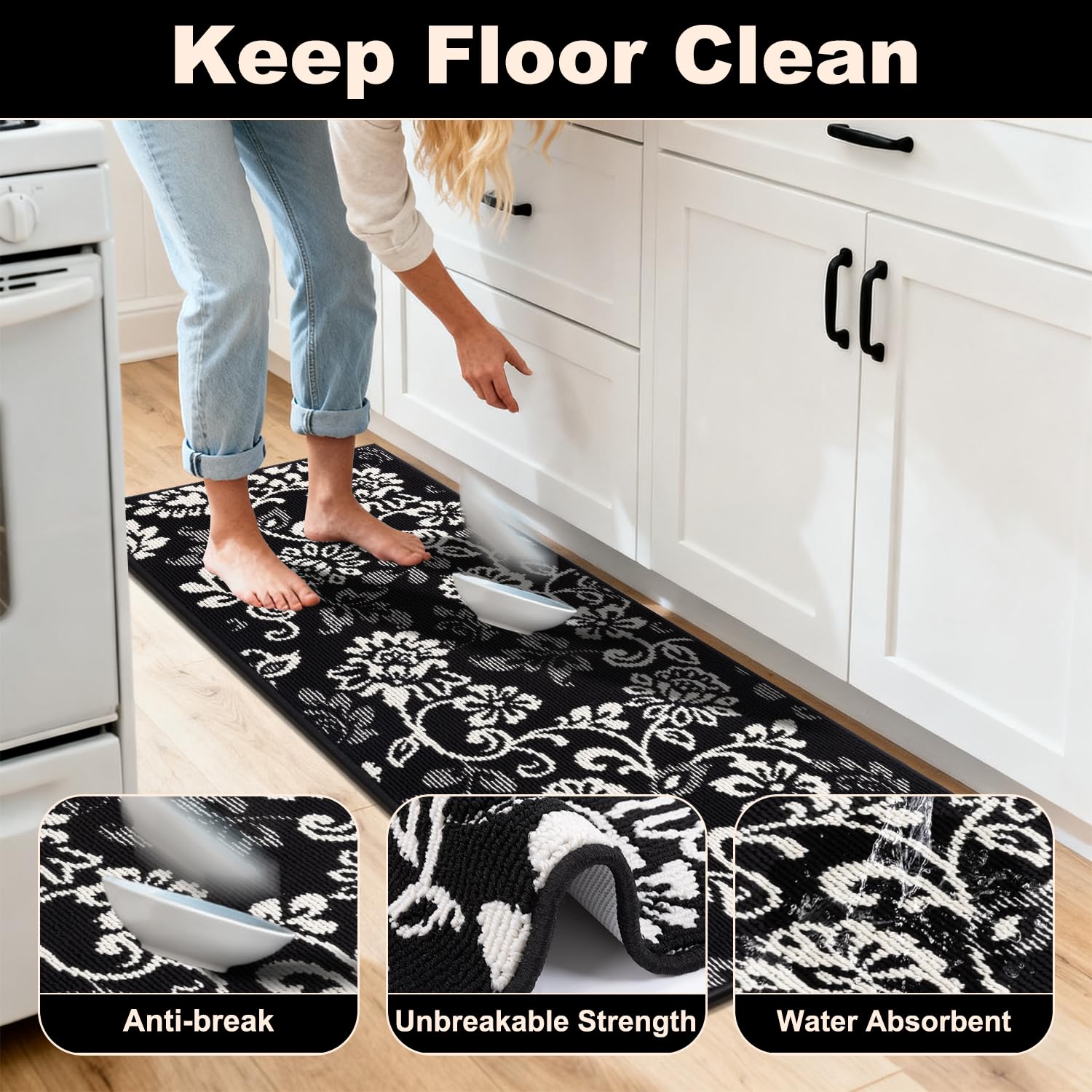 Lokhom washable runners are easy to clean with machine wash cycles
