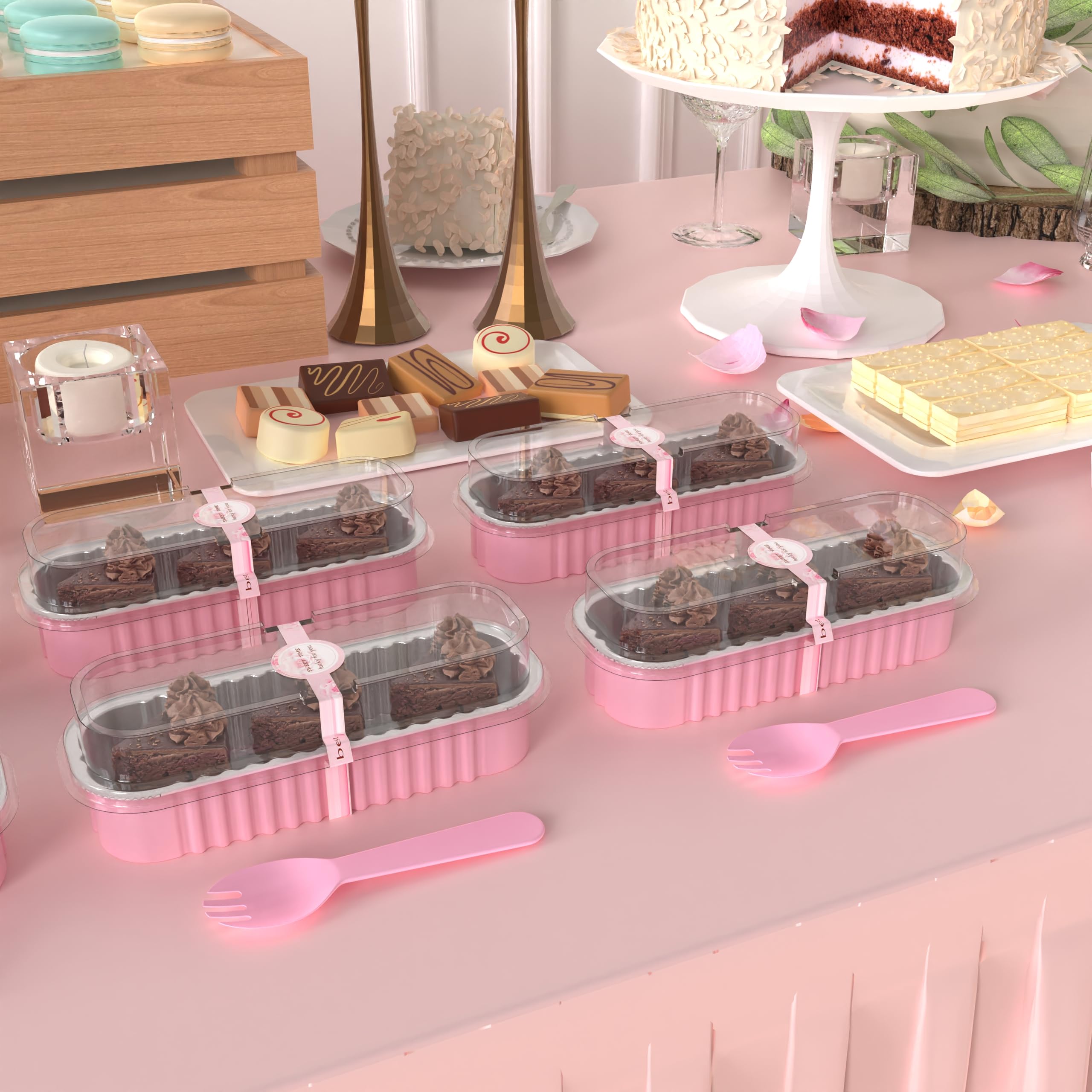 6.8 oz capacity mini loaf pans shown for single servings